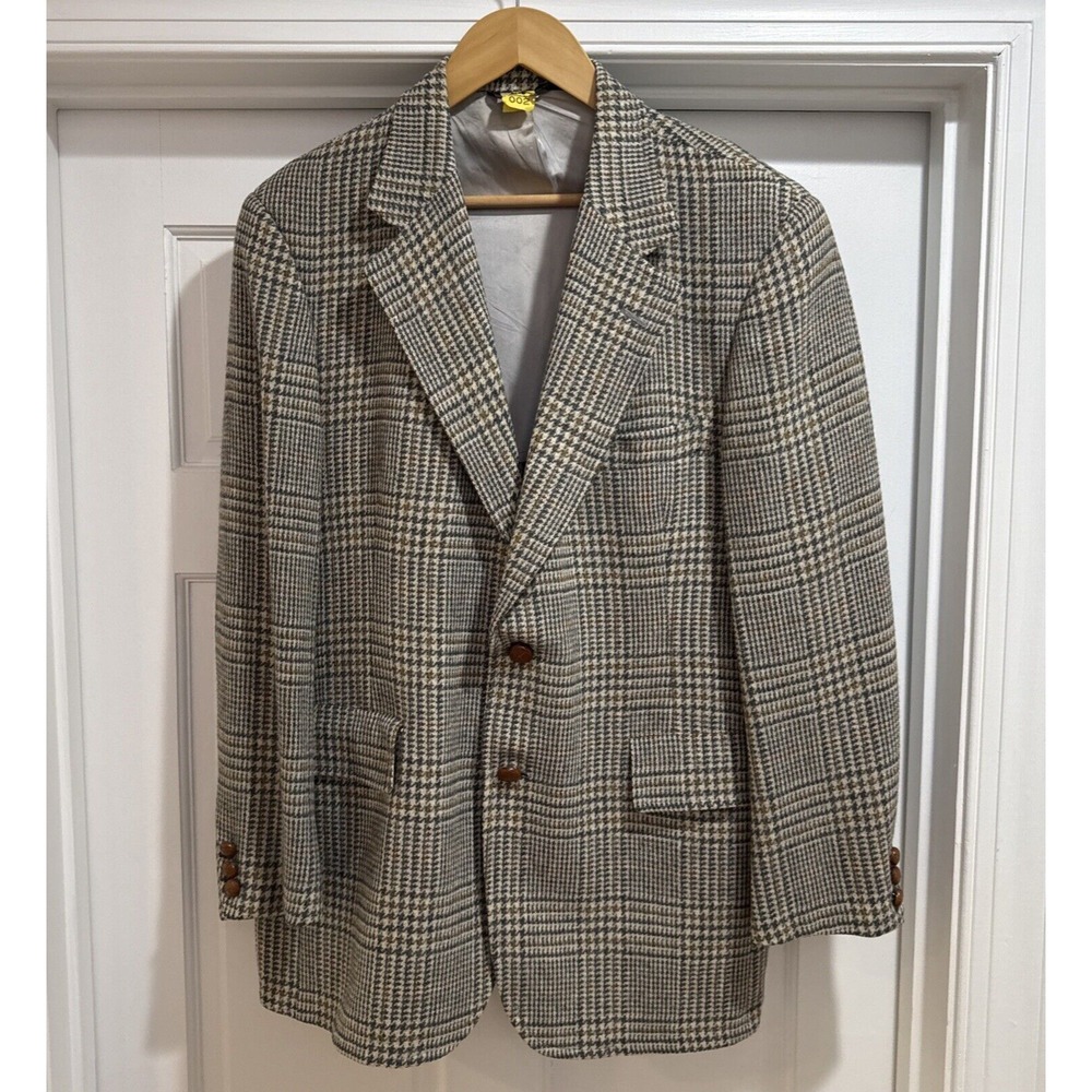 Hart Schaffner Marx Eschdrille Vintage Mens Blazer 100% Virgin Wool - Read